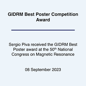 2023 Piva GIDRM Best Poster Competition at 50th National Congress on Magnetic Resonance
